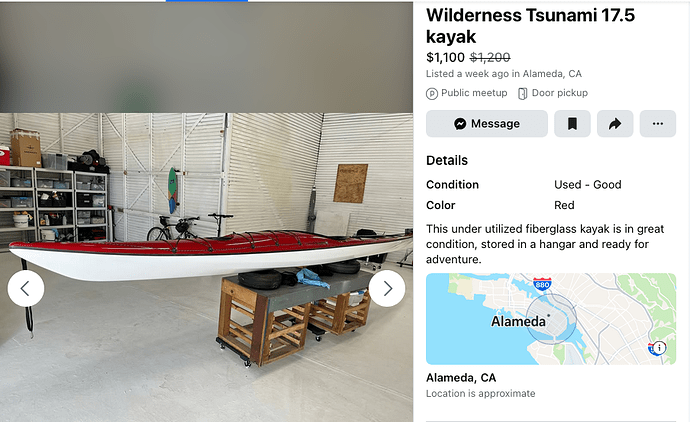 Screenshot 2025-10-05 at 13-24-15 Marketplace - Wilderness Tsunami 17.5 kayak Facebook